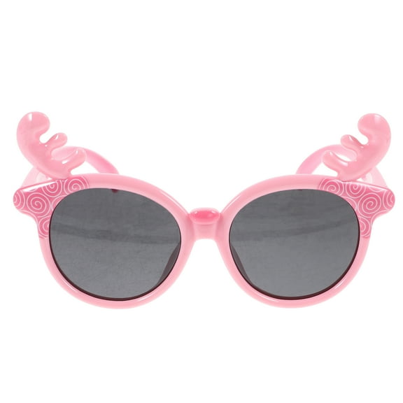 BESTYASH 1Pair Pink Deer Eye Sunglasses for Party Fashionable Lightweight Durable Eyeglasses Prop