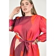 thumbnail image 4 of Vestido abstracto con cinto Roman Fashion /Tallas Extras, 3825 (Rojo) rojo 40, 4 of 6