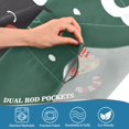 thumbnail image 5 of Yayeee Kitchen Curtains Tier Set of 2 Light Filtering 57"x36" Over Sink Window Panels, Christmas Cat, 5 of 7