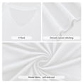 thumbnail image 4 of JYLFC Women T-Shirts Short Sleeve Tee V Neck Loose Tops Solid Tunic, White XL, 4 of 7