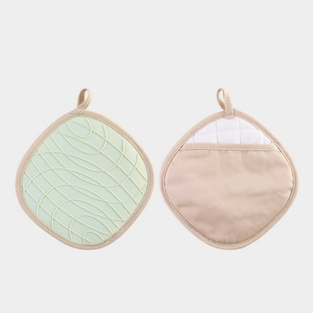 

XIAOFFENN Silicone Slip Heat - Resistant Pad Pad With Corrugated Cotton Pan Pad