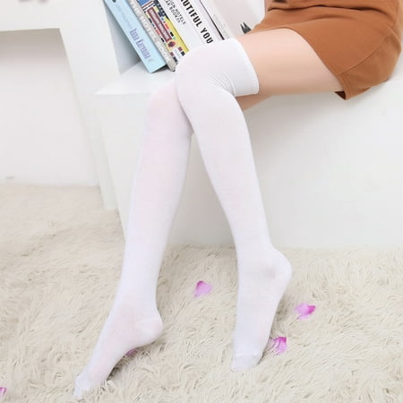 1 Pair Thigh High Socks Breathability Unique Cute Multi-way Wearing ...