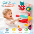 thumbnail image 4 of FVLOENG Baby Bath Toy,Water Slide Toys for Kids Toddlers 1-3 Age-Bathing Tub Toy 1 2 3 Year Old Girl Boy,Preschool Born Baby Bathing Tub Infant Toys,Durable Interactive Multicolor Infant Toy, 4 of 8