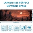 thumbnail image 2 of Dark Fantasy Castle XL Extended Large Gaming Desk Pad Mousepad, Castle Computer Laptop Keyboard and Mouse Mat, Office Desk Decor Mousepad Deskmat with Stitched Edges Mat, 2 of 6