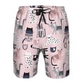 thumbnail image 4 of Kdxio Cat Pattern Mens Casual Shorts - Drawstring Summer Beach Sports Shorts for Men, 4 of 9