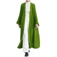 thumbnail image 2 of IROINNID Women's Leisure Long Solid Color Cardigan Long Sleeve Outwear, Green, 2 of 6