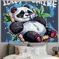 thumbnail image 2 of Orinice Panda Bear Tapestry Wall Hanging Unique Style Graphic Tapestries Home Wall Decor for Living Room Bedroom Apartment Farmhouse Dorm 40x30inch, 2 of 6