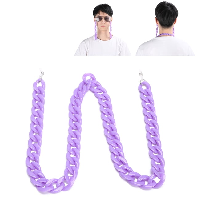 Peahefy Chaîne de Lunettes de Soleil, Chaîne de Lunettes de Style Simple Anti-Dérapant Lunettes de Soleil de Lecture Porte Chaîne Cordon Accessoire, Cordon de Lunettes