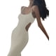 thumbnail image 5 of VISgogo Vestido largo sin mangas para mujer, para adultos, ajustado, de color sólido, con correa de espagueti, de una sola pieza VISgogo moda, 5 of 9