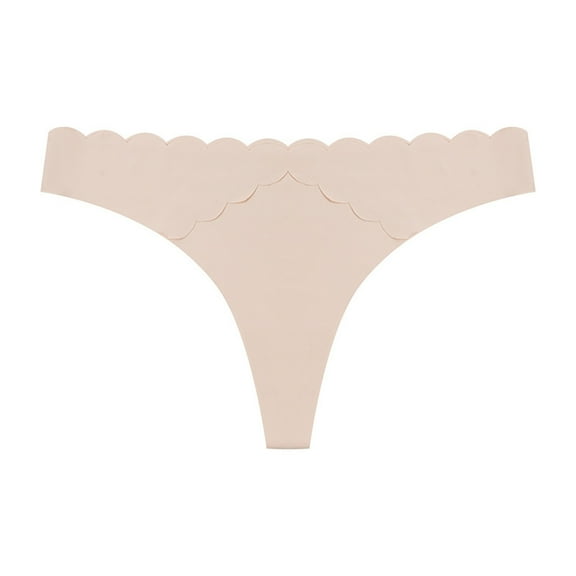 Kmdttou Clearance Under 10$!Women's Fashion Sexy Traceless Transparent Low Waist G-string Panties Thong (Available in Plus Size)