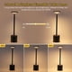thumbnail image 5 of Portable rechargeable negra mesa lamp - 5000mah battery, LED cordless, stepless dimming, ideal para para restaurant, dormitorio, bar, camping, o coffee shop (gold/negra), 5 of 5