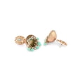 thumbnail image 5 of Efulgenz Indian Bridal Jhumka Earrings Green Crystal Kundan Dangling Earrings Faux Pearl Beaded Big Jhumka Jhumki Wedding Earrings Set Indian Jewelry for Women, 5 of 5