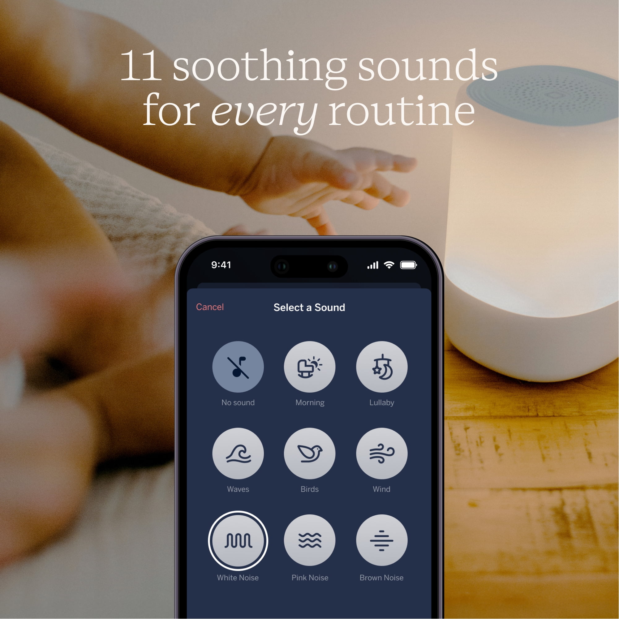Nanit Sound Machine and Night Light