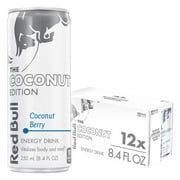 Red Bull Coconut Berry Energy Drink, 8.4 fl oz, Pack of 12 Cans