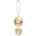 thumbnail image 1 of June July Cancer Constellation Zodiac Car Keychain Angel Wing Pendant, 1 of 4