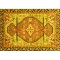 thumbnail image 1 of Ahgly Company Indoor Rectangle Oriental Yellow Modern Area Rugs, 3' x 5', 1 of 4