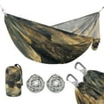 thumbnail image 2 of Wobogo Golden Eagle Camping Hammocks 330 lb Capacity with Tree Straps and Hanging Pockets for Outside Hiking Beach Backpack Travel, 2 of 8