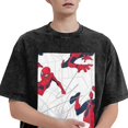 thumbnail image 3 of Spider-Man Men's Vintage Washed Drop Shoulder Short Sleeve T-Shirt, 3 of 7