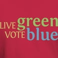 thumbnail image 3 of CafePress - Live Green Vote Blue T Shirt (Dark) - Men's Classic Graphic Cotton T-Shirt, 3 of 4