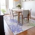 thumbnail image 6 of Addison Rugs Mayfield Washable Coastal Coral Blue Rectangle Rug, 3' x 5', 6 of 6