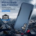 thumbnail image 2 of Entronix Heavy Duty Case designed for Galaxy A16, Shockproof Dual Layer Protection Cover, Blue, 2 of 6