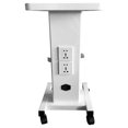 thumbnail image 4 of Hair Salon Trolley Rolling Cart Beauty Rolling Trolley Cart Storage Organizer Hairdressing Tool Station Super Load-Bearing & Silent (G-White-w/Socket), 4 of 9