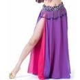 thumbnail image 6 of Aellinatey Women Belly Dance Skirt Side Slit Belly Dance Skirt for Stage Show, 6 of 21
