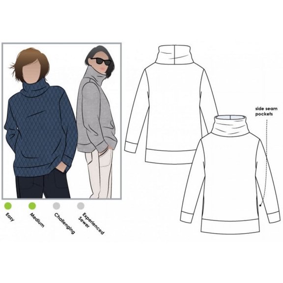 Style Arc Sewing Pattern Brooklyn Top Women