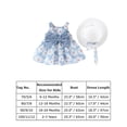 thumbnail image 4 of IBTOM CASTLE Toddler Baby Girls Tutu Dress Summer Sleeveless Backless Princess Birthday Party Dresses Flower Bowknot Sundress with Straw Hat Set 12-18 Months Blue - Floral, 4 of 4