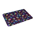 thumbnail image 2 of Fotbe Extra Durable Door Mat - Dirt Trapping Outdoor Welcome Mats - Non-Slip Outdoor Door Mats - Low Profile Front Door Mat - Indoor (16" x 24", rainbow color Skull mushroom ), 2 of 8