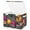 Passion Fruit Vector, variant on Foldable Fabric Storage Bin With Handle Collapsible Basket Box Storage With Lid Organizer Tropical Fruits