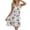 WhiteMulti, variant on Women's Sleeveless Nightgown: V-Neck Summer Sleepwear, Soft Sleep Dress & Chemise Nightshirt
