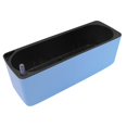 thumbnail image 4 of de jardín rectangular de plástico azul / blanco con riego automático Gloria Maceta Rectangular, 4 of 9