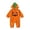 Orange, variant on Baby Toddler Halloween Outfit Unisex Long Sleeve Hooded Pumpkin Jumpsuit Toddler Pumpkin Size 3M-24M