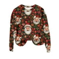 thumbnail image 2 of Edvintorg Gifts for Christmas Women's Sweatshirt Casual Long Sleeve Crewneck Vacation Christmas Printing Cute Loose Pullover Tops, 2 of 4