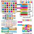 thumbnail image 2 of Juego de tablón de anuncios Tevxj, calendario colorido con estaciones y clima, 2 of 7