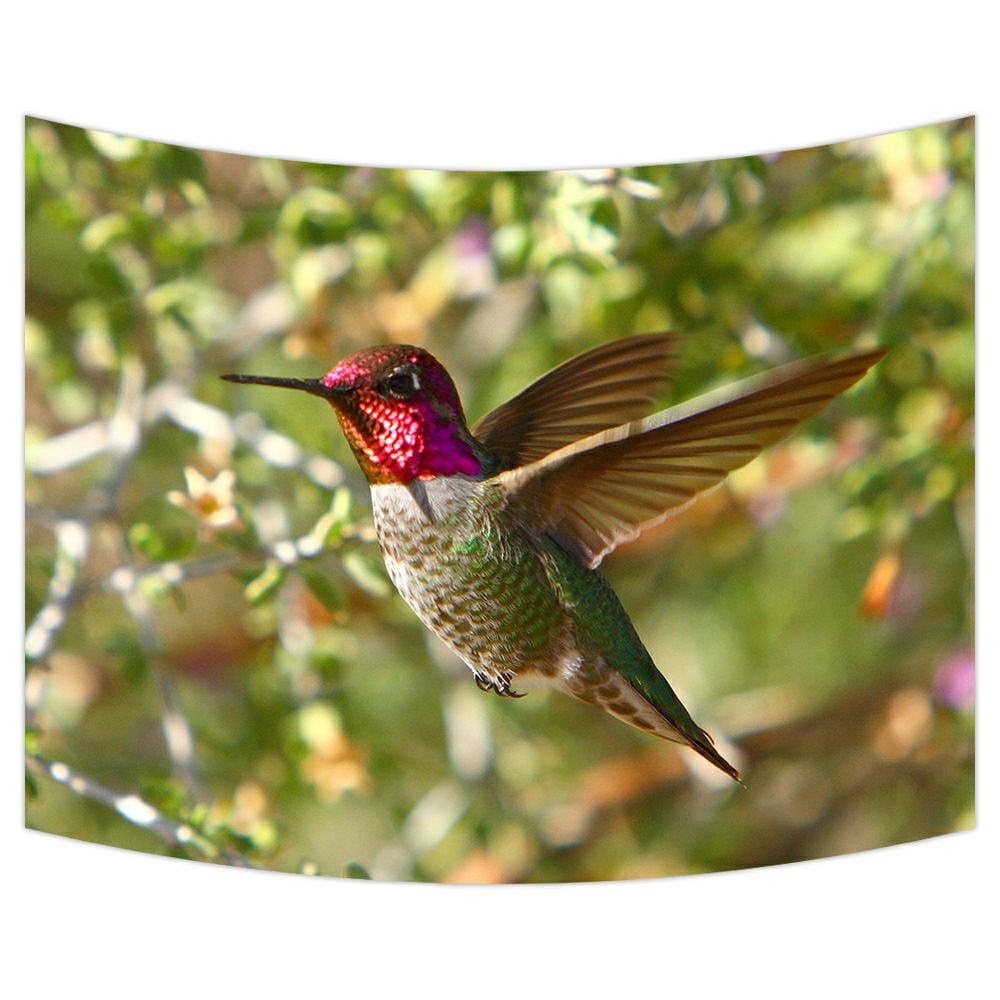 ZKGK Hummingbird Tapestry Wall Hanging Wall Decor Art for Living Room