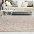 thumbnail image 5 of Superior Two-Toned Braided Indoor/ Outdoor Area Rug, Latte/ White, 6' x 9', 5 of 5