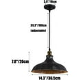 thumbnail image 2 of Retro Industrial Style Metal Pendant Lamp for Kitchen Island, Rustic Farmhouse Pendant Light Fixture for Dining Room, Vintage Pendant Lighting, Iron Pendant Light for Warehouse Garage Shop, 2 of 7