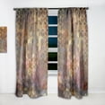 thumbnail image 2 of Designart 'Honeycomb Capital Gold IX' Modern & Contemporary Curtain Panel, 2 of 5