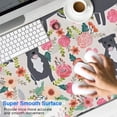thumbnail image 2 of Long Mouse Pads for Desk,Boston Terrier Dog with Flower Desk Mats on Top Of Desks, Desk Mouse Pad Extra Large with 3mm Non-Slip Base and Stitched Edge for Gaming,Office,Work,Home 47.3"x23.6", 2 of 6