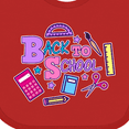 thumbnail image 4 of Inktastic Back to School with School Supplies Girls Baby Bib, 4 of 4