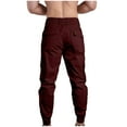 thumbnail image 3 of Floleo Men's Cargo Pants Regular Fit Joggers Mens Work Pant Pockets Elastic Waist Drawstring Zipper Leg, Size XS-XL, 3 of 3