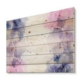 thumbnail image 2 of Designart 'Pink and Purple Abstract With Colorful Splashes I' Modern Print on Natural Pine Wood, 2 of 5