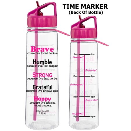 Fight Like a Girl Motivational Brave Because I've Faced Darkness Slimkim II Water