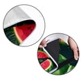 thumbnail image 5 of Watermelon Canvas Picnic Mat Waterproof Sandproof Beach Blanket Portable Outdoor Rug 72" x 59" Foldable with Carry Strap for Camping Hiking Travel Grass Green Stripes, 5 of 6