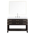 thumbnail image 2 of Single 48 in. W Wood Bath Vanity / White Quartz Top Sealed Twice / Modern Bathroom, 2 of 5