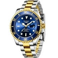 thumbnail image 7 of ZUNPAI Watches for Men with Luminous Calendar Waterproof, Men's Wristwatch Fashion Quartz Analog Stainless Steel Strap Watch, 7 of 7