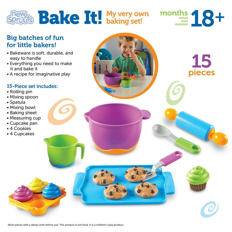 Learning Resources New Sprouts Bake It! Play Food Set photo 6