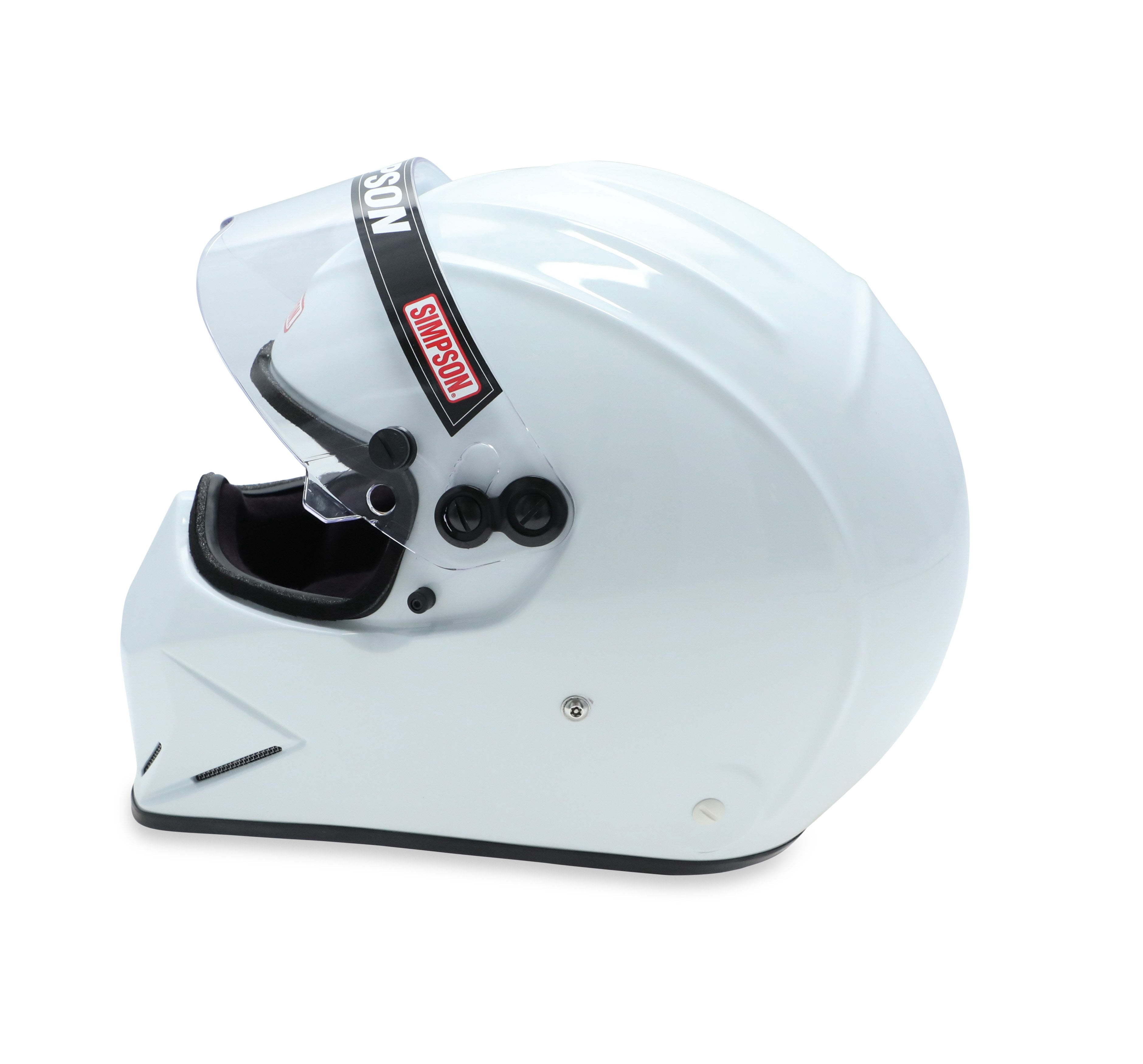 Simpson Racing 7297581 SA2020 Diamondback Racing Helmet 7-5/8 White